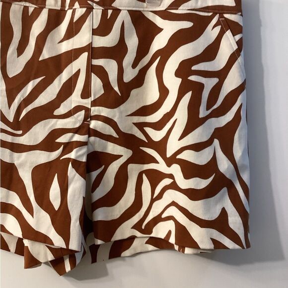 SPANX “ON THE GO” ZEBRA PRINT SHORTS Size XL Brown & Cream - Picture 5 of 11